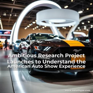 Artistic representation for Ambitious Research Project Launches to Understand the American Auto Show Experience