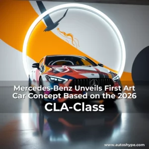 Artistic representation for Mercedes-Benz Unveils First Art Car Concept Based on the 2026 CLA-Class