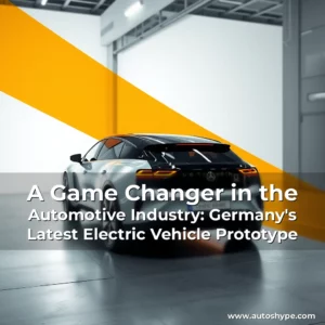 Artistic representation for A Game Changer in the Automotive Industry: Germany's Latest Electric Vehicle Prototype