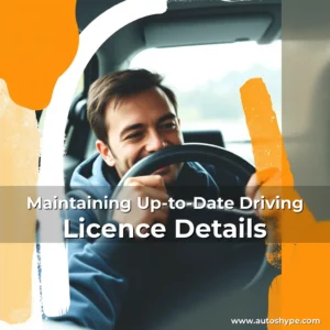 Artistic representation for Maintaining Up-to-Date Driving Licence Details