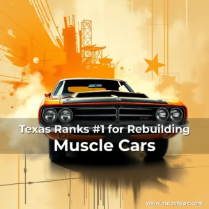 Artistic representation for Texas Ranks #1 for Rebuilding Muscle Cars