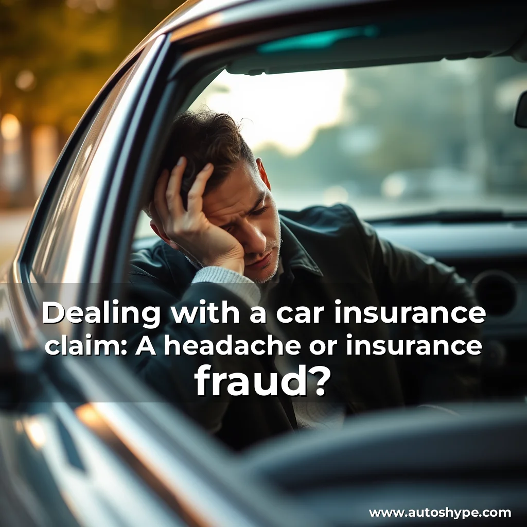 Artistic representation for Dealing with a car insurance claim: A headache or insurance fraud?
