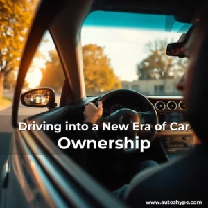 Artistic representation for Driving into a New Era of Car Ownership