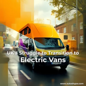 Artistic representation for UK's Struggle to Transition to Electric Vans