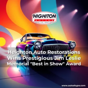 Artistic representation for Heighton Auto Restorations Wins Prestigious Jim Leslie Memorial "Best in Show" Award