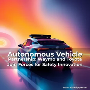 Artistic representation for Autonomous Vehicle Partnership: Waymo and Toyota Join Forces for Safety Innovation