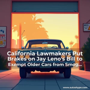 Artistic representation for California Lawmakers Put Brakes on Jay Leno's Bill to Exempt Older Cars from Smog Checks