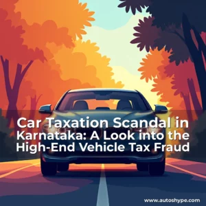 Artistic representation for Car Taxation Scandal in Karnataka: A Look into the High-End Vehicle Tax Fraud