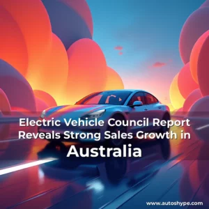 Artistic representation for Electric Vehicle Council Report Reveals Strong Sales Growth in Australia