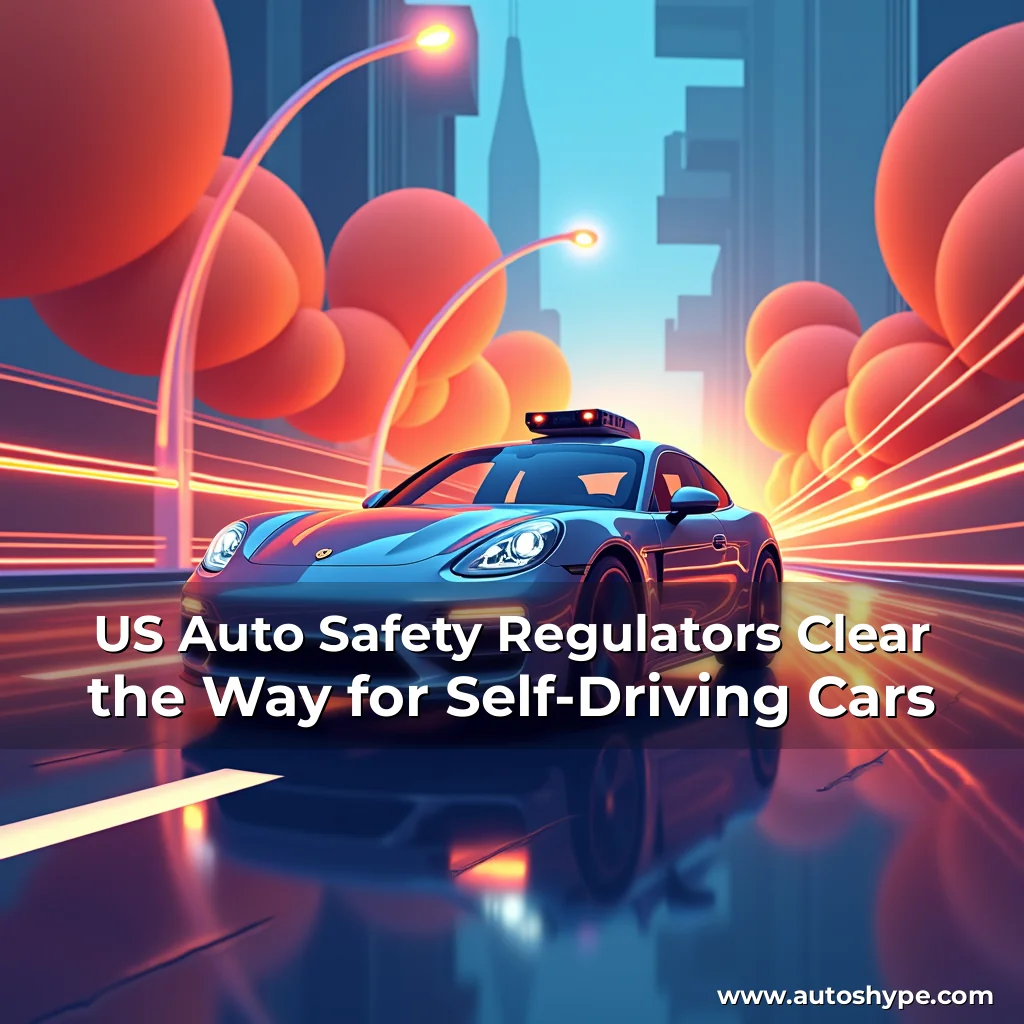 Artistic representation for US Auto Safety Regulators Clear the Way for Self-Driving Cars