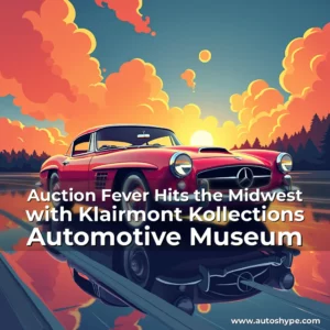 Artistic representation for Auction Fever Hits the Midwest with Klairmont Kollections Automotive Museum