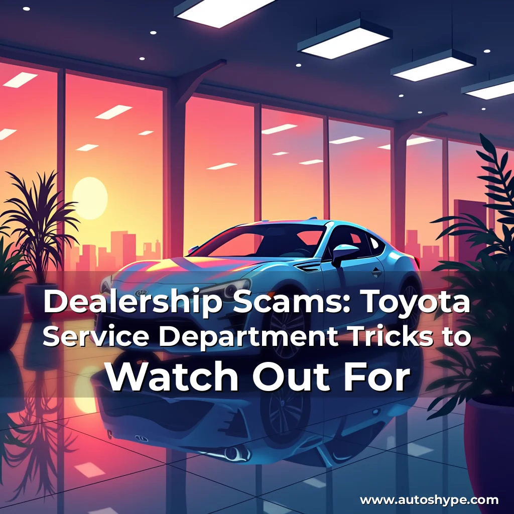 Artistic representation for Dealership Scams: Toyota Service Department Tricks to Watch Out For