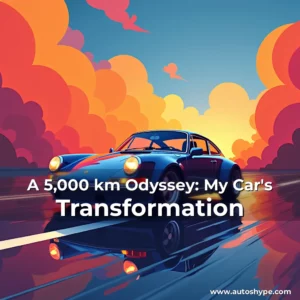 Artistic representation for A 5,000 km Odyssey: My Car's Transformation