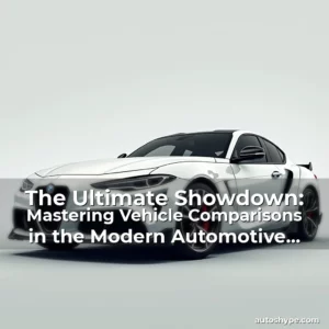 Artistic representation for The Ultimate Showdown: Mastering Vehicle Comparisons in the Modern Automotive Landscape