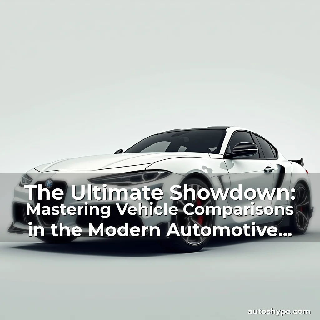Artistic representation for The Ultimate Showdown: Mastering Vehicle Comparisons in the Modern Automotive Landscape