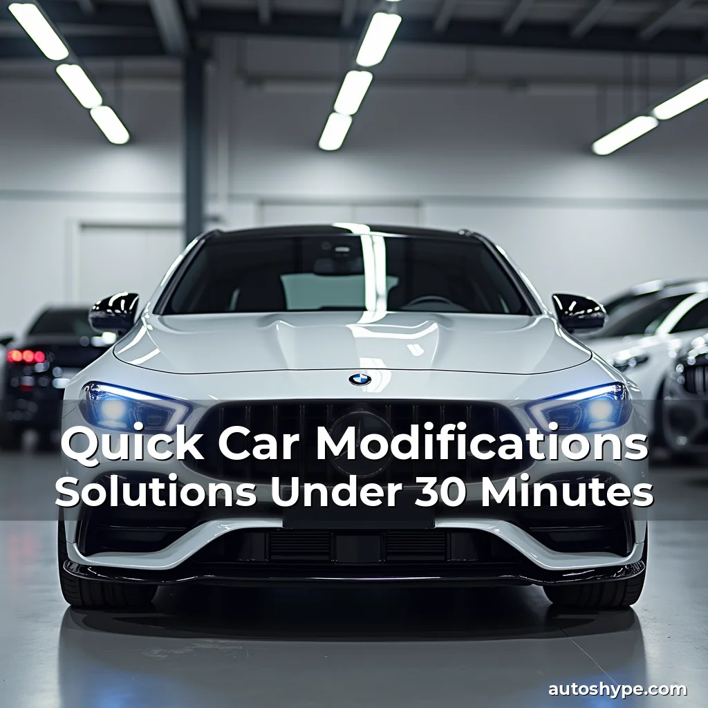 Artistic representation for Quick Car Modifications Solutions Under 30 Minutes