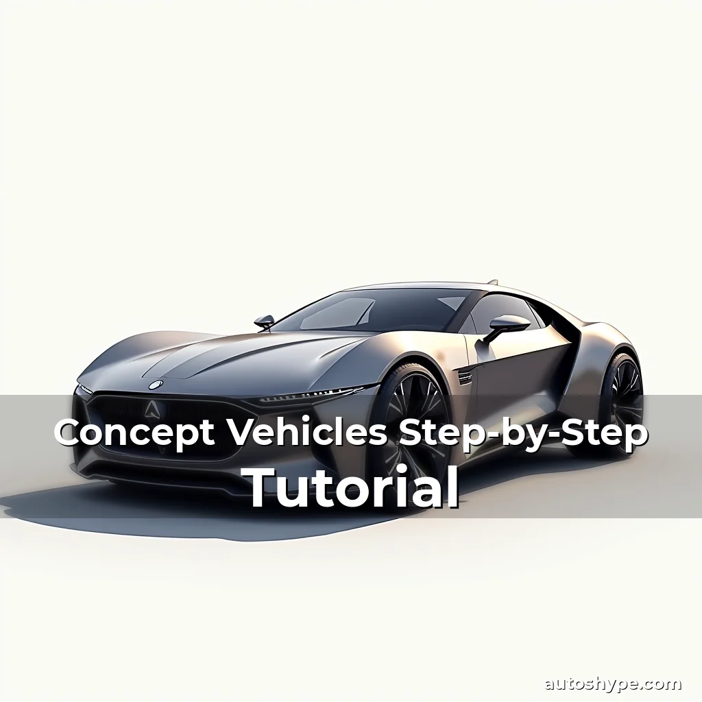 Artistic representation for Concept Vehicles Step-by-Step Tutorial