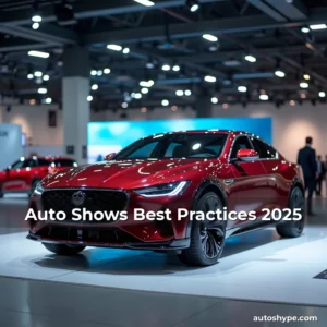 Artistic representation for Auto Shows Best Practices 2025