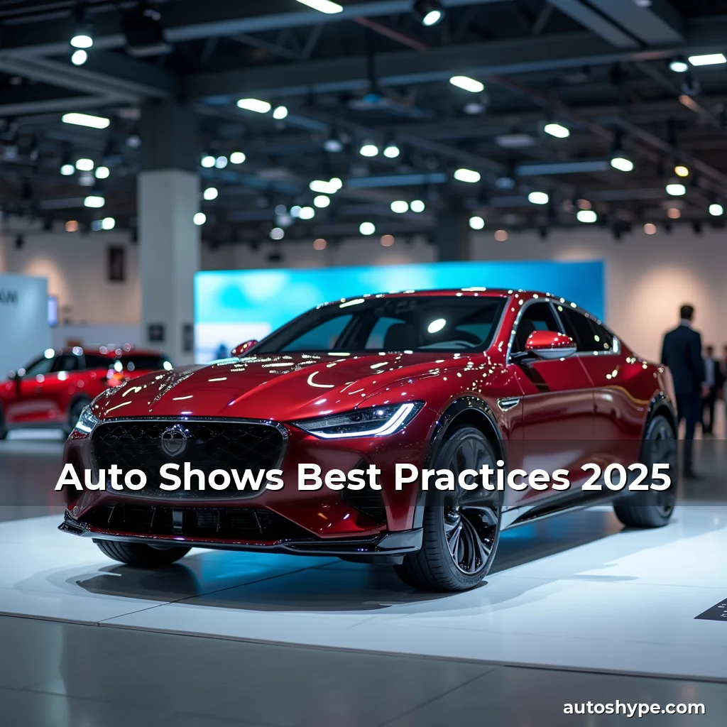 Artistic representation for Auto Shows Best Practices 2025