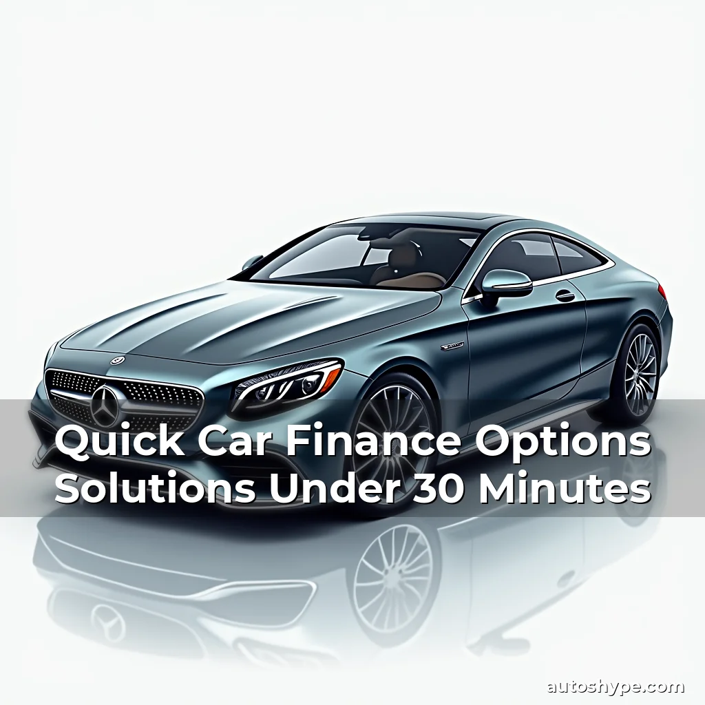 Artistic representation for Quick Car Finance Options Solutions Under 30 Minutes
