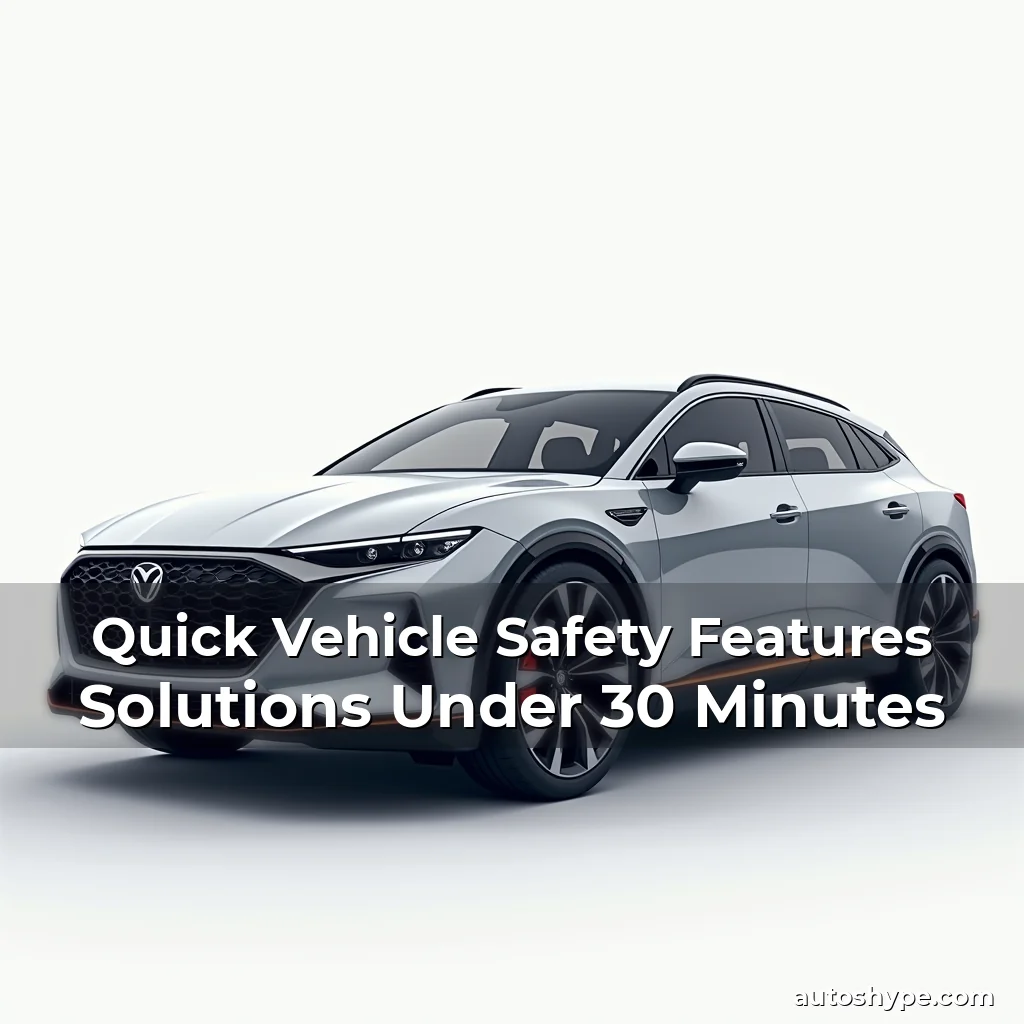 Artistic representation for Quick Vehicle Safety Features Solutions Under 30 Minutes