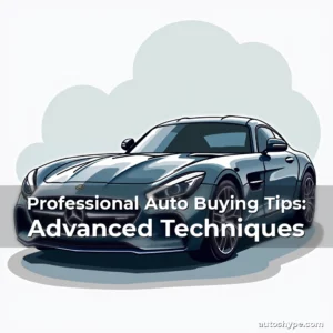 Artistic representation for Professional Auto Buying Tips: Advanced Techniques