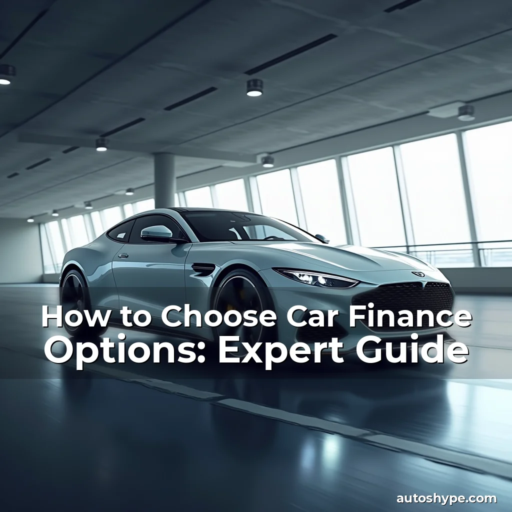 Artistic representation for How to Choose Car Finance Options: Expert Guide