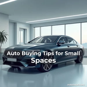 Artistic representation for Auto Buying Tips for Small Spaces