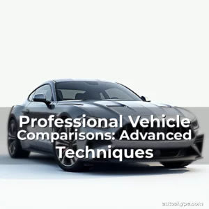 Artistic representation for Professional Vehicle Comparisons: Advanced Techniques