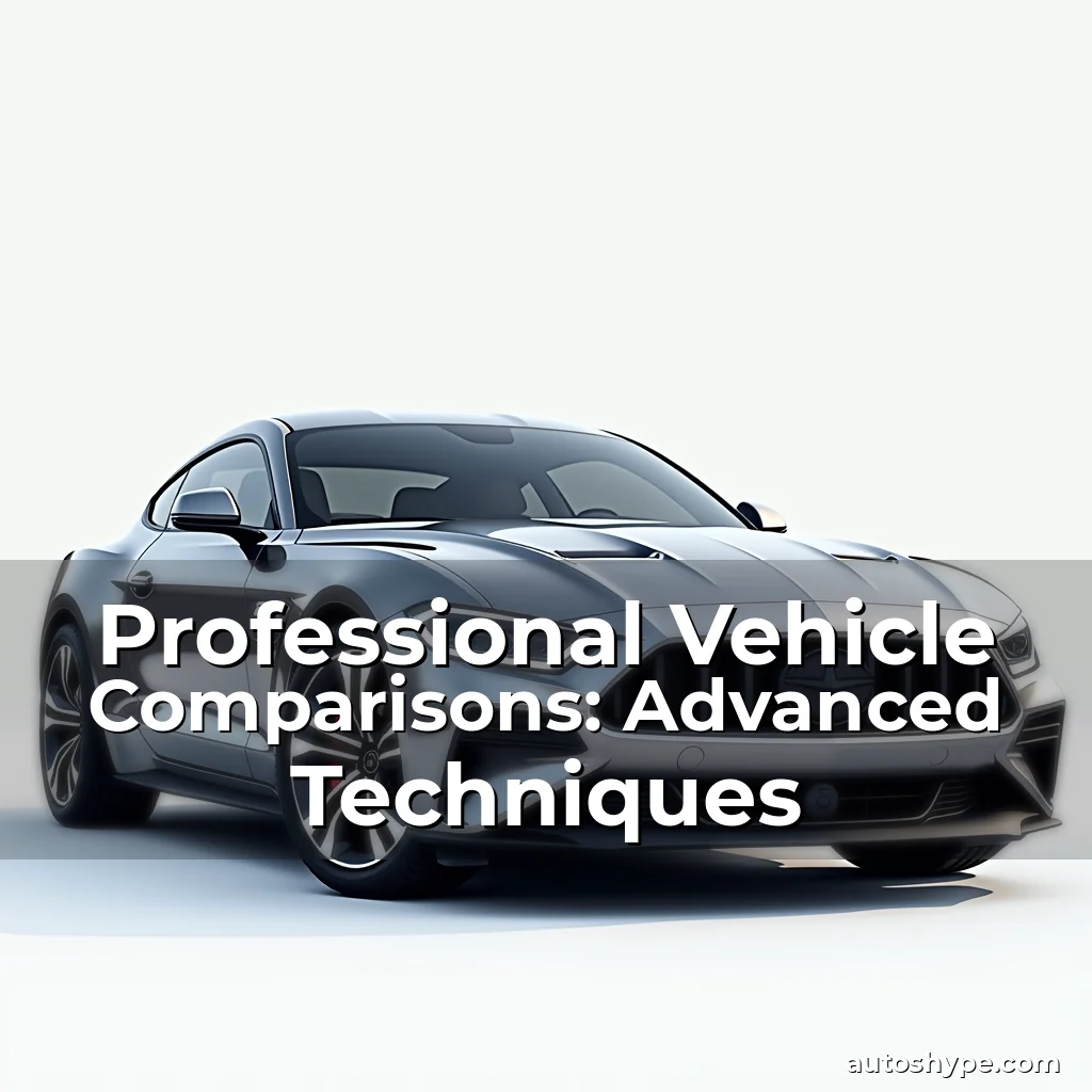 Artistic representation for Professional Vehicle Comparisons: Advanced Techniques