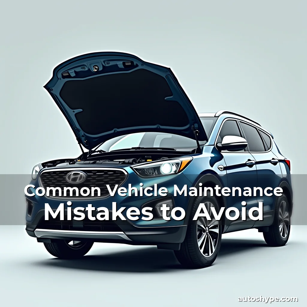 Artistic representation for Common Vehicle Maintenance Mistakes to Avoid