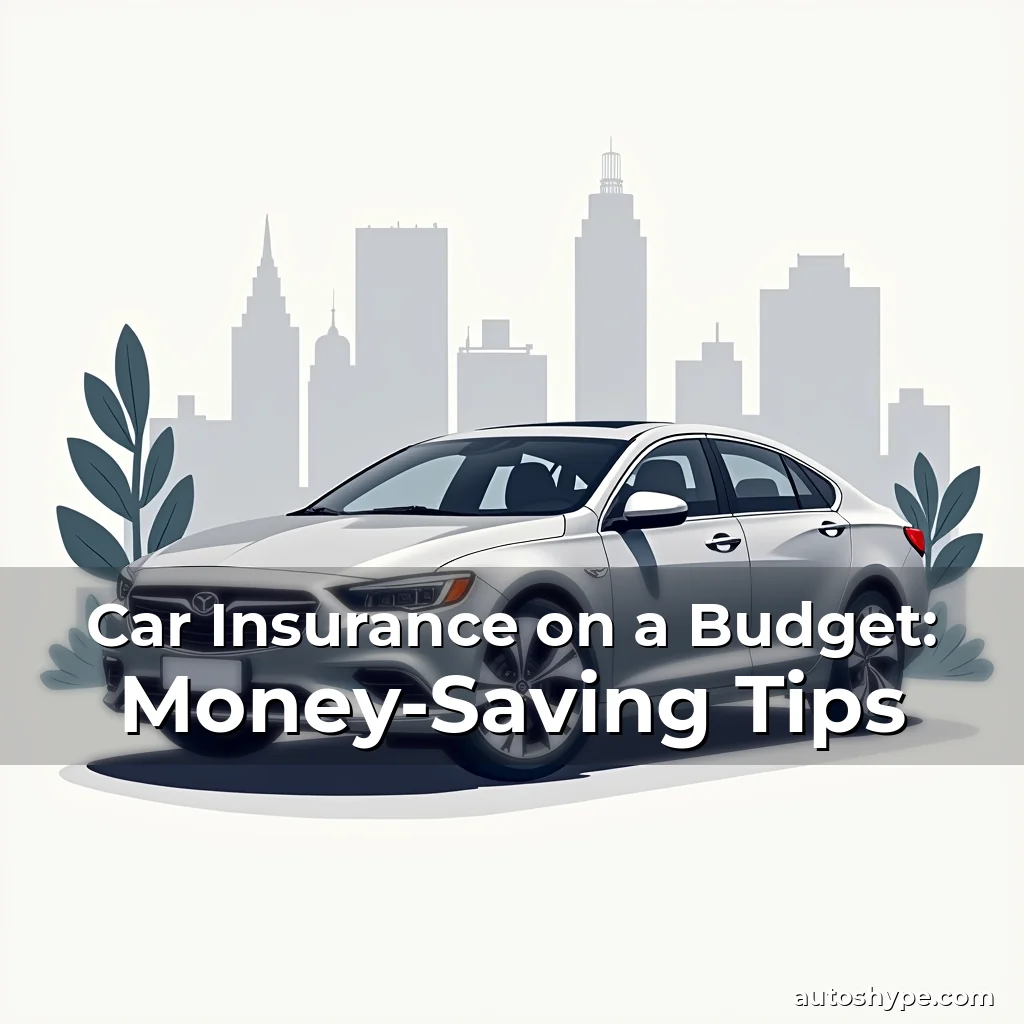 Artistic representation for Car Insurance on a Budget: Money-Saving Tips