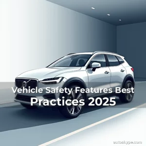 Artistic representation for Vehicle Safety Features Best Practices 2025