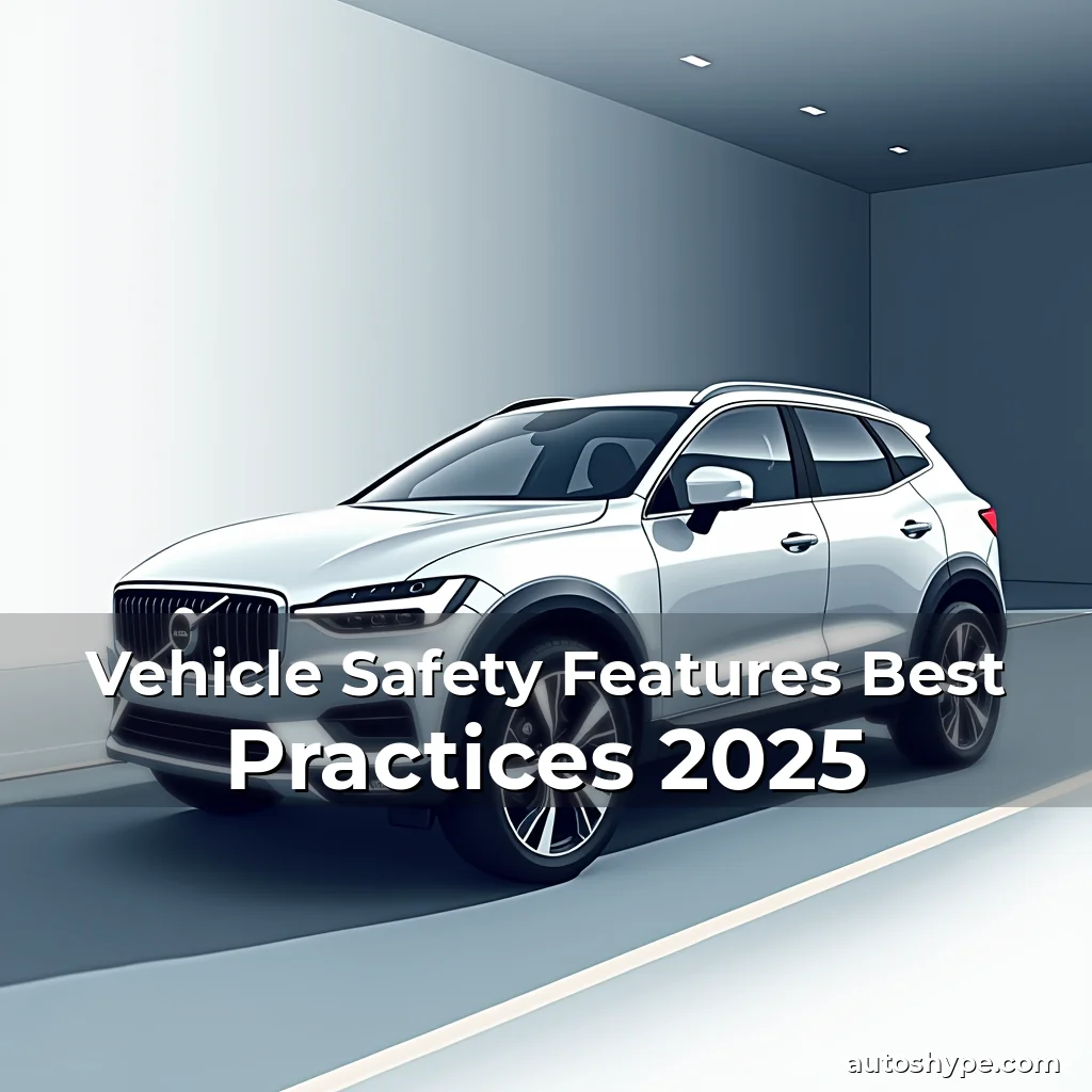 Artistic representation for Vehicle Safety Features Best Practices 2025