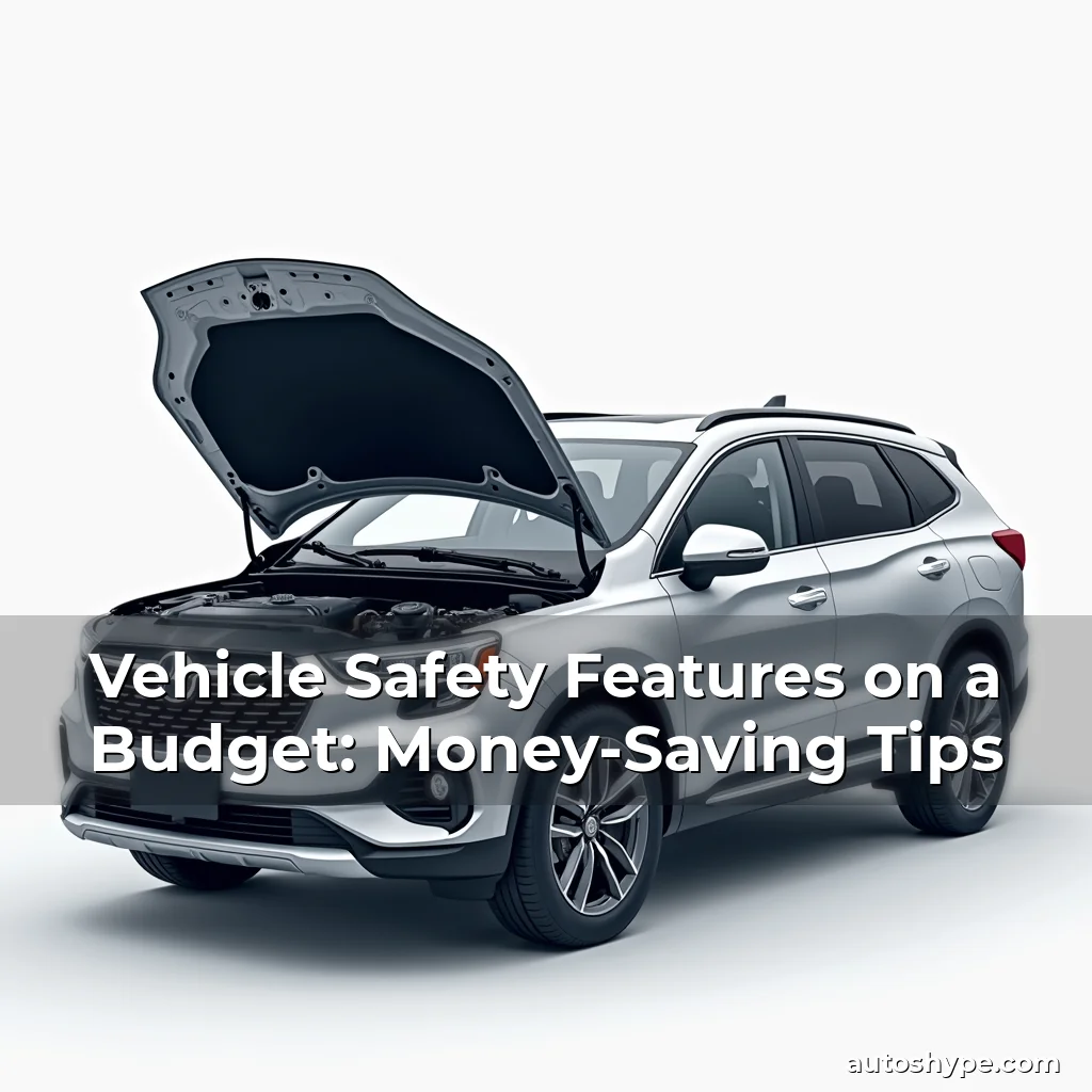 Artistic representation for Vehicle Safety Features on a Budget: Money-Saving Tips