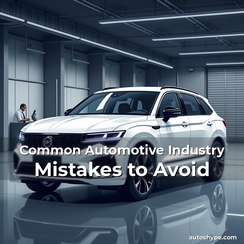 Artistic representation for Common Automotive Industry Mistakes to Avoid