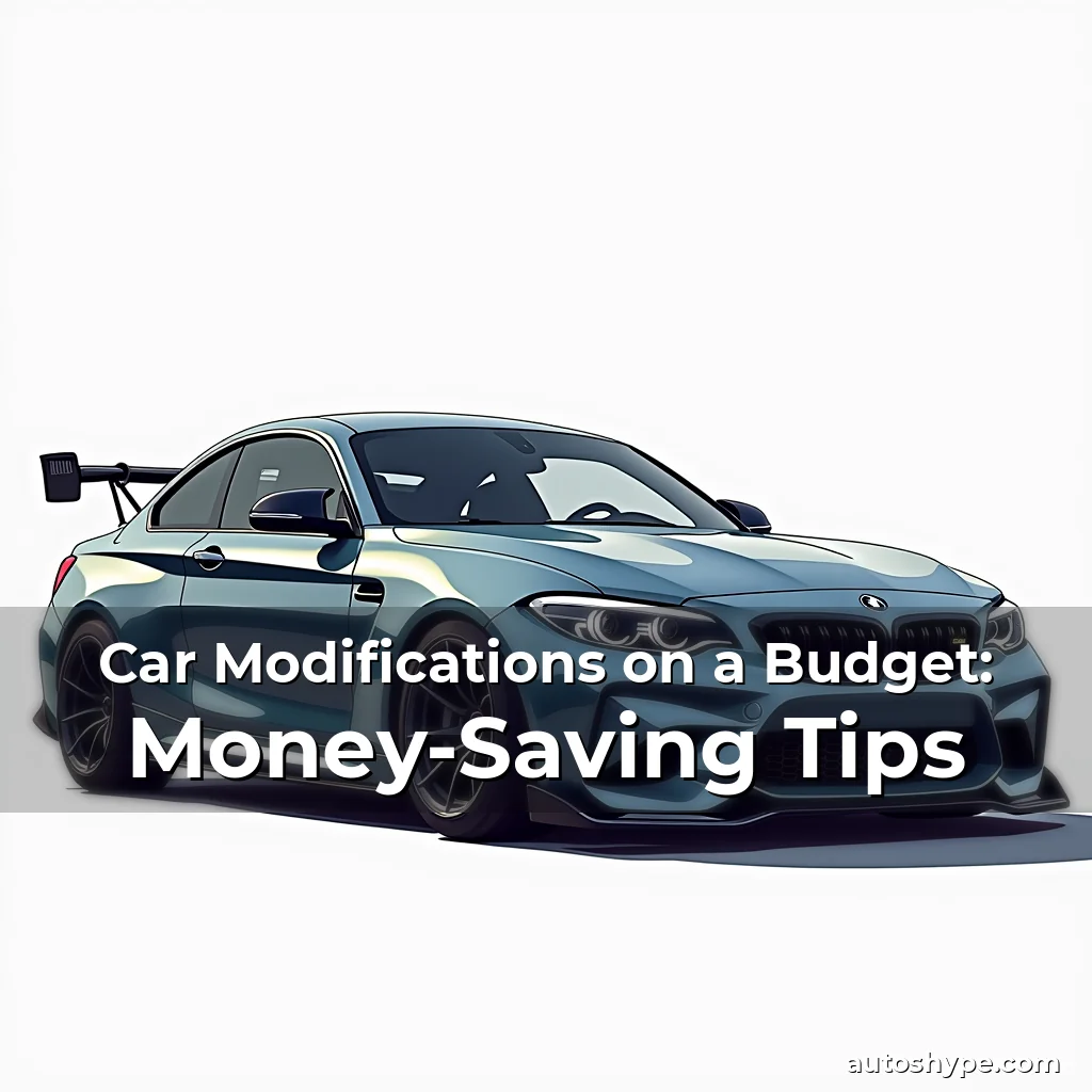 Artistic representation for Car Modifications on a Budget: Money-Saving Tips
