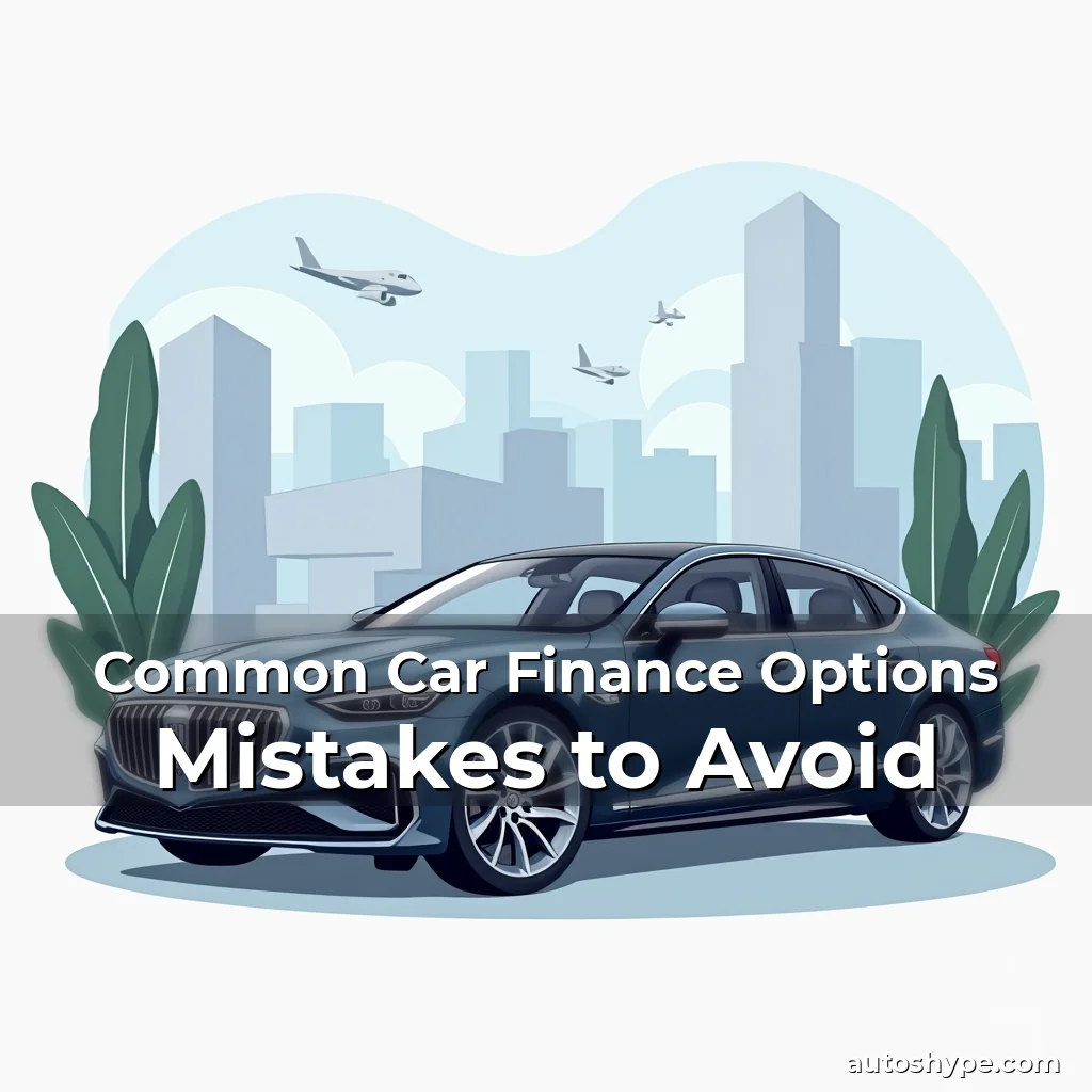 Artistic representation for Common Car Finance Options Mistakes to Avoid