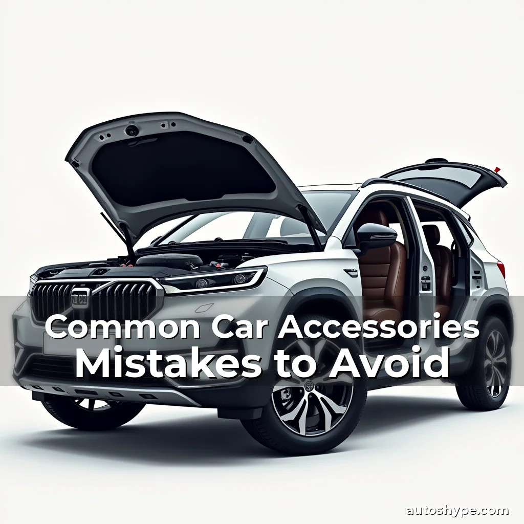 Artistic representation for Common Car Accessories Mistakes to Avoid