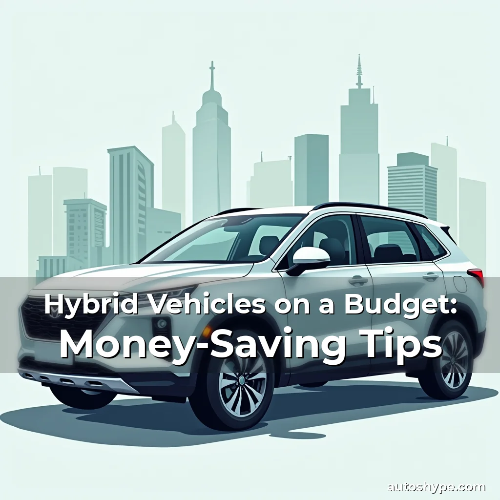 Artistic representation for Hybrid Vehicles on a Budget: Money-Saving Tips
