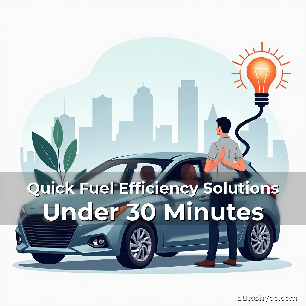 Artistic representation for Quick Fuel Efficiency Solutions Under 30 Minutes