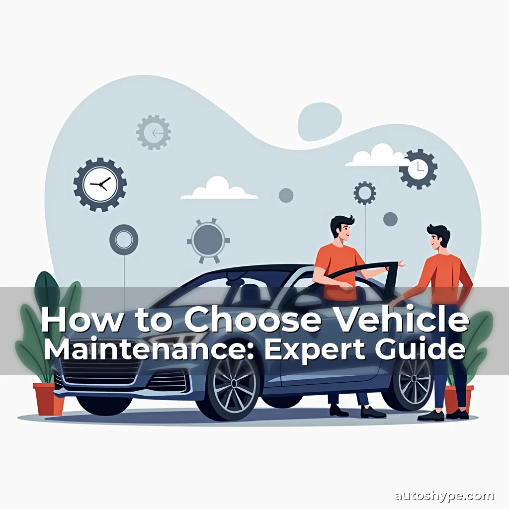 Artistic representation for How to Choose Vehicle Maintenance: Expert Guide