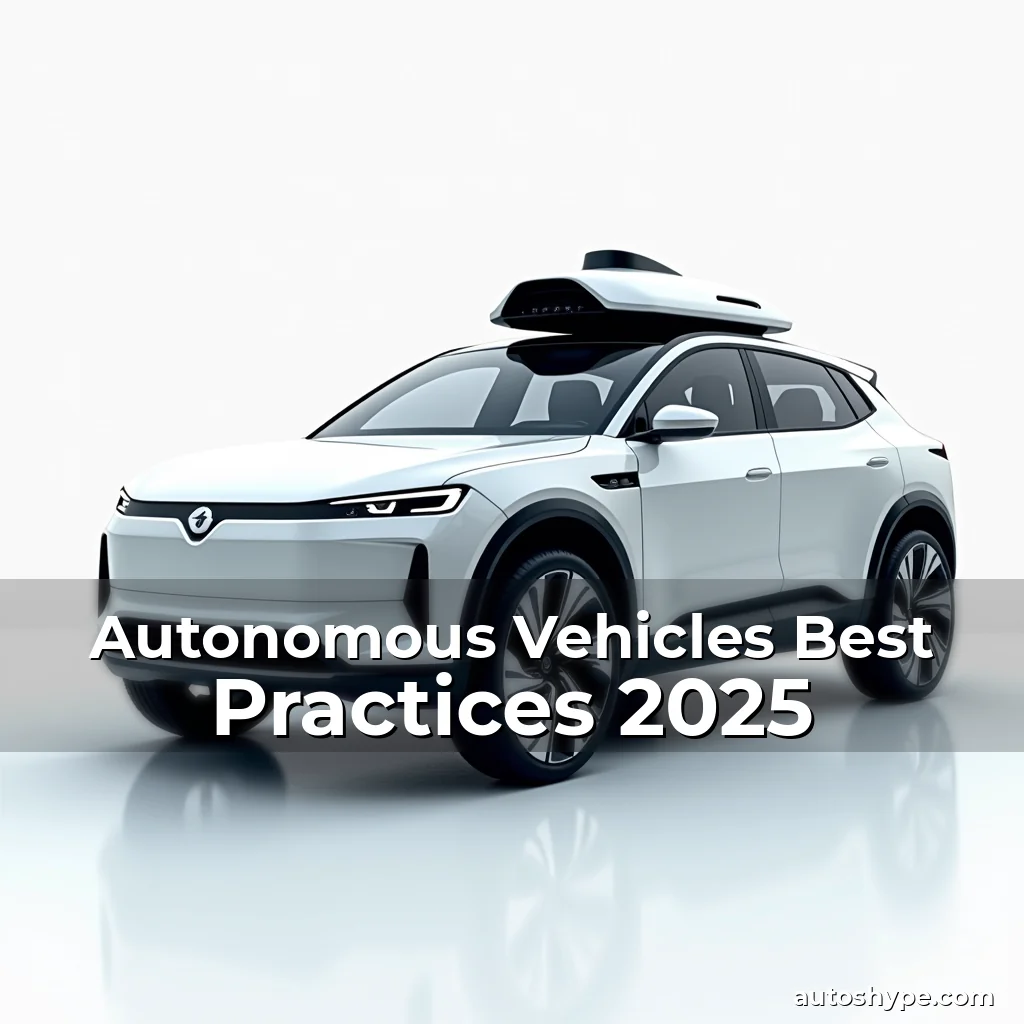 Artistic representation for Autonomous Vehicles Best Practices 2025