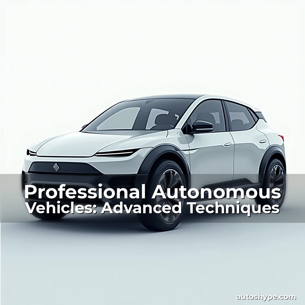 Artistic representation for Professional Autonomous Vehicles: Advanced Techniques
