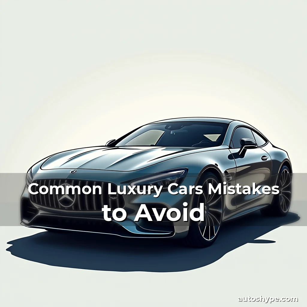 Artistic representation for Common Luxury Cars Mistakes to Avoid