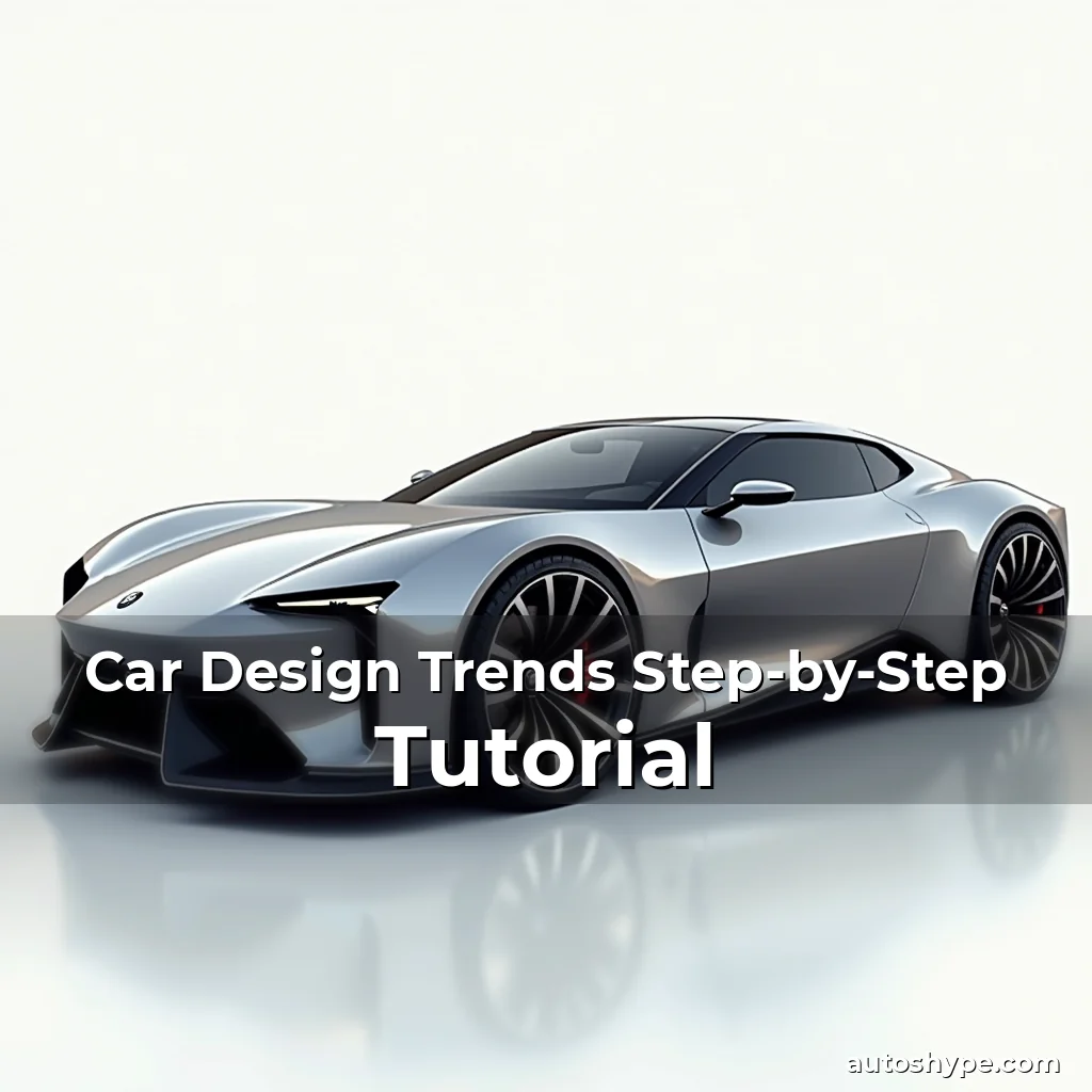 Artistic representation for Car Design Trends Step-by-Step Tutorial