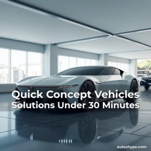 Artistic representation for Quick Concept Vehicles Solutions Under 30 Minutes
