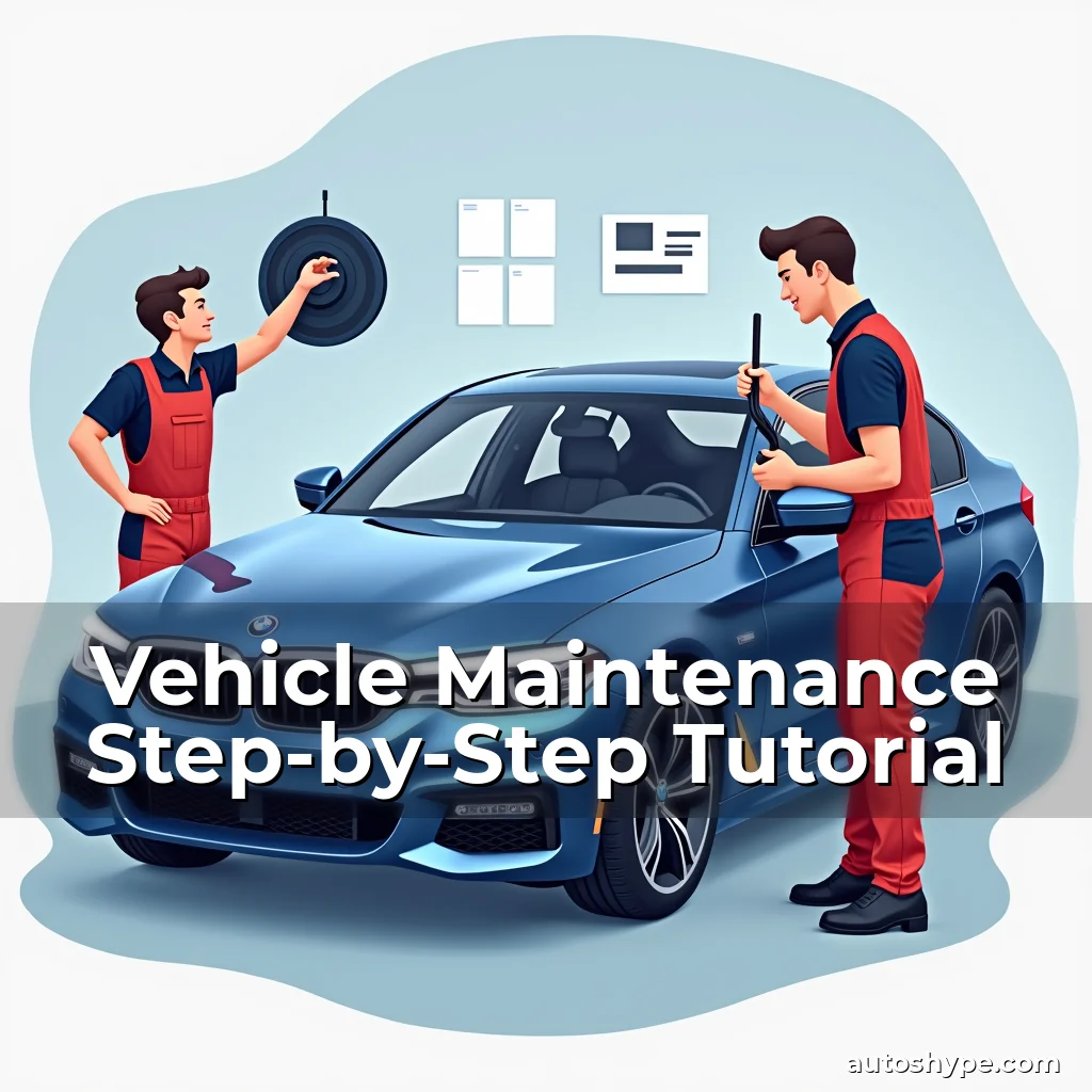 Artistic representation for Vehicle Maintenance Step-by-Step Tutorial
