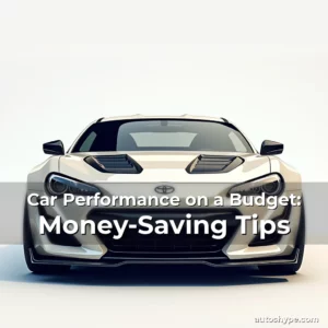 Artistic representation for Car Performance on a Budget: Money-Saving Tips