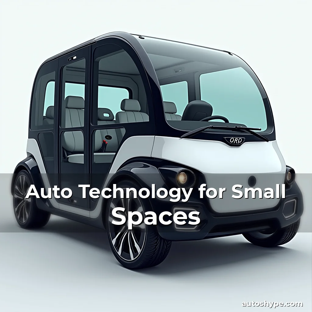 Artistic representation for Auto Technology for Small Spaces